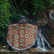 Australia Aboriginal Inspired Beach Blanket - Aboriginal Dot Artwork Seamless Pattern Orange Color Beach Blanket