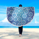 Australia Aboriginal Inspired Beach Blanket -  Aboriginal Style Circle Background Beach Blanket