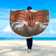 Australia Aboriginal Inspired Beach Blanket - Aboriginal Dot Art Vector Painting With Eagle Beach Blanket