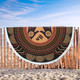 Australia Aboriginal Inspired Beach Blanket - Concept Art Aboiginal Inspired Dot Painting Style Beach Blanket
