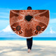 Australia Aboriginal Inspired Beach Blanket - Indigenous Map Aboiginal Inspired Dot Painting Style Beach Blanket