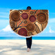 Australia Aboriginal Inspired Beach Blanket - Indigenous Tree Aboiginal Inspired Dot Painting Style Beach Blanket