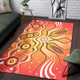 Australia Aboriginal Inspired Area Rug - Aboriginal Style Of Dot Artwork