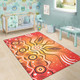 Australia Aboriginal Inspired Area Rug - Aboriginal Style Of Dot Artwork