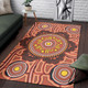 Australia Aboriginal Inspired Area Rug - Aboriginal Circle Pattern Style