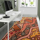 Australia Aboriginal Inspired Area Rug -  Aboiginal Inspired Dot Painting Style