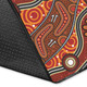 Australia Aboriginal Inspired Area Rug - Australian Aboriginal Art Dot Art Orange