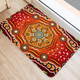 Australia Aboriginal Inspired Door Mat - The Sun Indigenous Aboiginal Inspired Dot Painting Style Door Mat