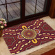 Australia Aboriginal Inspired Door Mat - Foots Print Aboiginal Inspired Dot Painting Style Door Mat