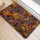 Australia Aboriginal Inspired Door Mat - Kangaroo Aboiginal Inspired Dot Painting Style Door Mat