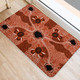 Australia Aboriginal Inspired Door Mat - Indigenous Map Aboiginal Inspired Dot Painting Style Door Mat