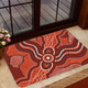 Australia Aboriginal Inspired Door Mat - River Aboiginal Inspired Dot Painting Style Door Mat