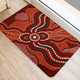 Australia Aboriginal Inspired Door Mat - River Aboiginal Inspired Dot Painting Style Door Mat