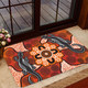 Australia Aboriginal Inspired Door Mat - Lizard Art Aboriginal Inspired Dot Painting Style Door Mat