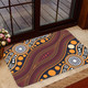 Australia Aboriginal Inspired Door Mat - Indigenous Art Aboriginal Inspired Dot Painting Style Door Mat 2