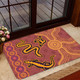 Australia Aboriginal Inspired Door Mat - Indigenous Animal Aboriginal Inspired Dot Painting Style Door Mat