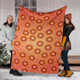 Australia Aboriginal Inspired Blanket -  Aboriginal Art Seamless Pattern