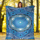 Australia Aboriginal Inspired Blanket - Aboriginal Dot Design Blue Vector Painting