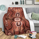 Australia Aboriginal Inspired Blanket - Land Aboriginal Art Painting Background