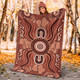 Australia Aboriginal Inspired Blanket - Land Aboriginal Art Painting Background