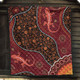 Australia Aboriginal Inspired Quilt - Lizard Aboiginal Inspired Dot Painting Style