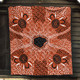 Australia Aboriginal Inspired Quilt - Indigenous Map Aboiginal Inspired Dot Painting Style