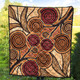 Australia Aboriginal Inspired Quilt - Indigenous Tree Aboiginal Inspired Dot Painting Style