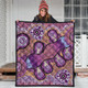 Australia Aboriginal Inspired Quilt - Indigenous Art Aboriginal Inspired Dot Painting Style