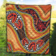 Australia Aboriginal Inspired Quilt - Indigenous Art Aboriginal Inspired Dot Painting Style 2