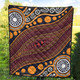 Australia Aboriginal Inspired Quilt - Indigenous Art Aboriginal Inspired Dot Painting Style 3