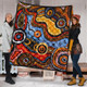 Australia Aboriginal Inspired Quilt - Indigenous Art Aboriginal Inspired Dot Painting Style 7