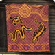 Australia Aboriginal Inspired Quilt - Indigenous Animal Aboriginal Inspired Dot Painting Style