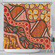 Australia Aboriginal Inspired Shower Curtain -  Aboiginal Inspired Dot Painting Style