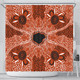 Australia Aboriginal Inspired Shower Curtain - Indigenous Map Aboiginal Inspired Dot Painting Style