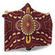 Australia Aboriginal Inspired Hooded Blanket - Foots Print Aboiginal Inspired Dot Painting Style