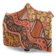 Australia Aboriginal Inspired Hooded Blanket -  Aboiginal Inspired Dot Painting Style