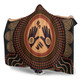 Australia Aboriginal Inspired Hooded Blanket - Concept Art Aboiginal Inspired Dot Painting Style