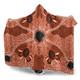 Australia Aboriginal Inspired Hooded Blanket - Indigenous Map Aboiginal Inspired Dot Painting Style