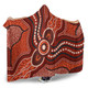 Australia Aboriginal Inspired Hooded Blanket - River Aboiginal Inspired Dot Painting Style