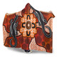 Australia Aboriginal Inspired Hooded Blanket - Lizard Art Aboriginal Inspired Dot Painting Style