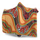 Australia Aboriginal Inspired Hooded Blanket - Indigenous Art Aboriginal Inspired Dot Painting Style 2