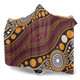 Australia Aboriginal Inspired Hooded Blanket - Indigenous Art Aboriginal Inspired Dot Painting Style 3