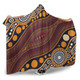 Australia Aboriginal Inspired Hooded Blanket - Indigenous Art Aboriginal Inspired Dot Painting Style 3