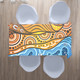 Australia Aboriginal Inspired Tablecloth - Nature Aboiginal Inspired Dot Painting Style
