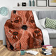 Australia Aboriginal Inspired Blanket - Indigenous Map Aboiginal Inspired Dot Painting Style