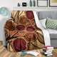 Australia Aboriginal Inspired Blanket - Indigenous Tree Aboiginal Inspired Dot Painting Style