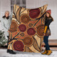 Australia Aboriginal Inspired Blanket - Indigenous Tree Aboiginal Inspired Dot Painting Style