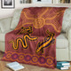 Australia Aboriginal Inspired Blanket - Indigenous Animal Aboriginal Inspired Dot Painting Style