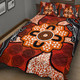 Australia Aboriginal Inspired Quilt Bed Set - Lizard Art Aboriginal Inspired Dot Painting Style