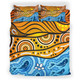 Australia Aboriginal Inspired Bedding Set - Nature Aboiginal Inspired Dot Painting Style